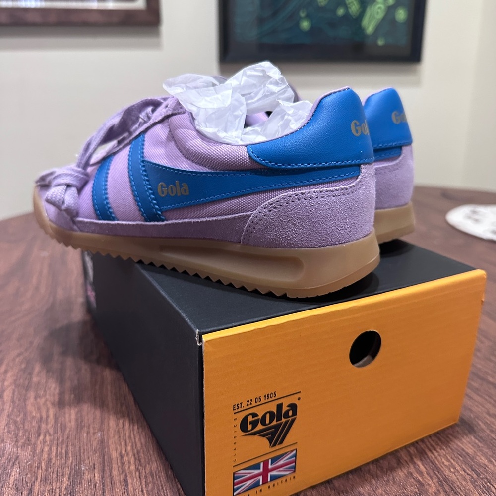NEW Gola Tornado Sneakers Lilac/Santorini Size 6.5 - Picture 7 of 11
